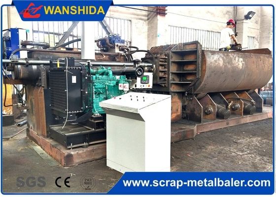 Αγορά Scrap metal baling press machine with feeding grab for waste aluminum profile light scrap metal online manufacture