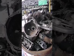 Μεγάλη αποδοτικότητα Σιδηρουργική μηχανή για το θραύσιμο απορριμμάτων, Μηχανή συντρίμμιας 1 - 2m3 / H χωρητικότητα