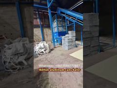 Μηχανή χορτοδετικής πρέσας δεματοποίησης δοχείων αλουμινίου 160 τόνων